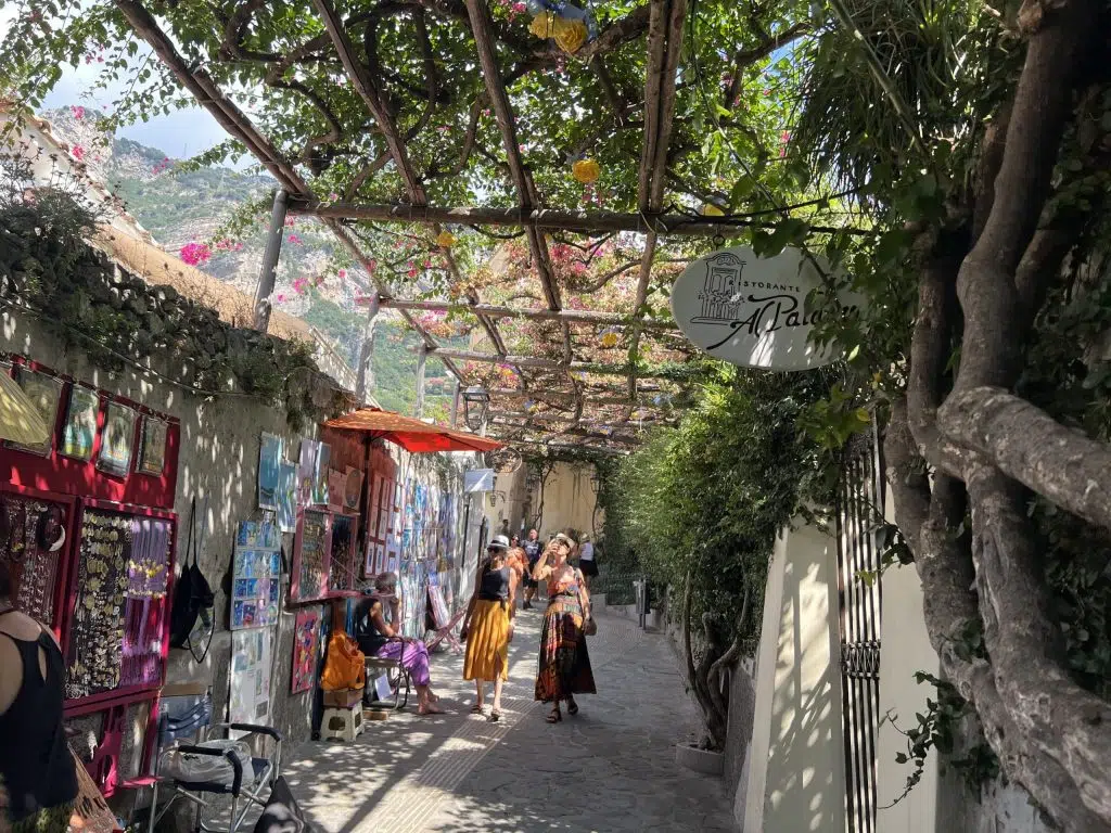 Rua Coberta, em Positano
