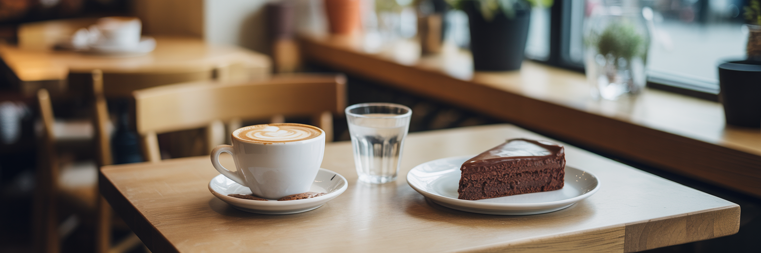 Interior moderno da doceria e cafeteria Sow Cake Lounge na Vila Mariana